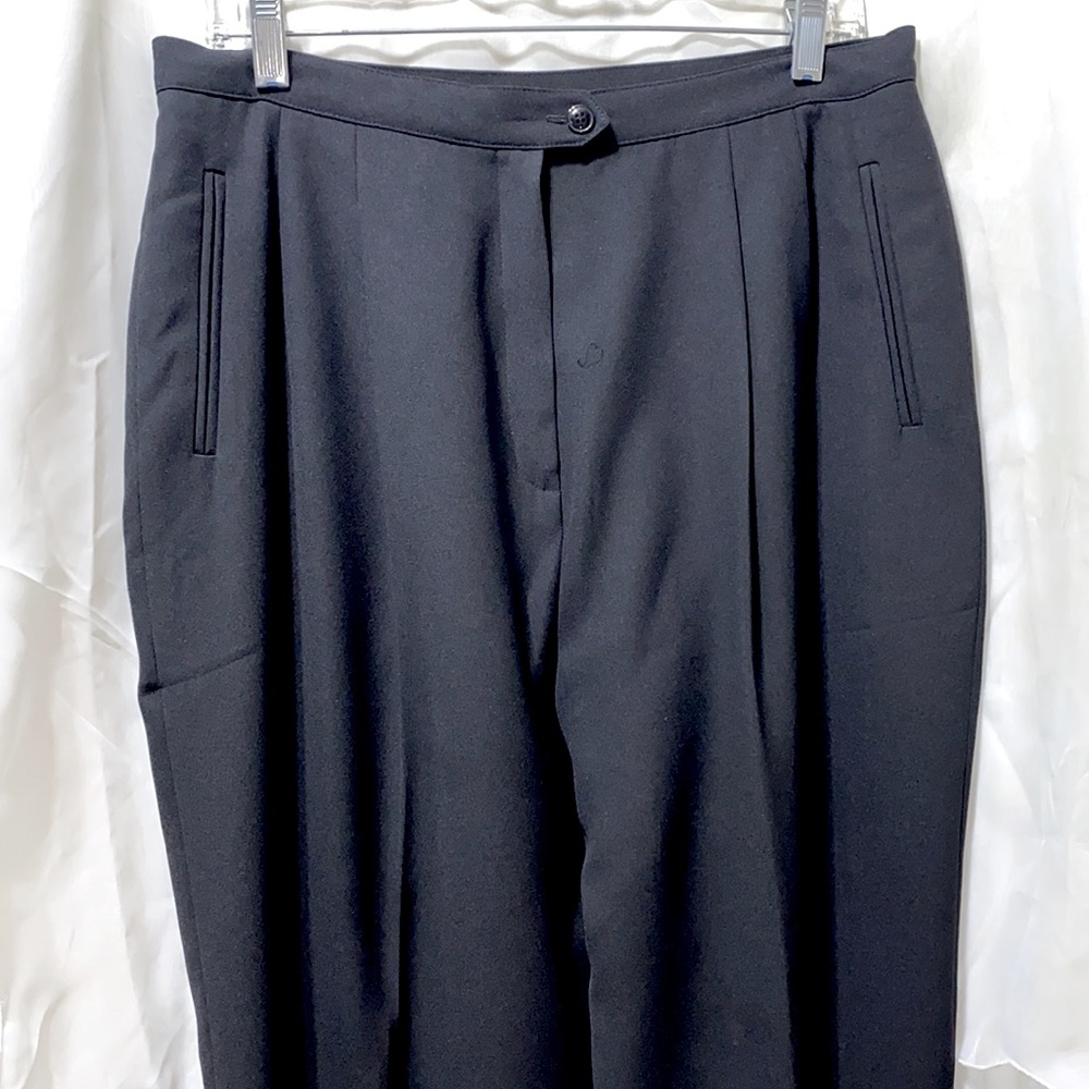 JONES NEW YORK BLACK POLYESTER SUIT TROUSERS FULLY LINED SZ 14